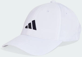 Adidas Logo Embroidered Baseball Kappe weiß schwarz