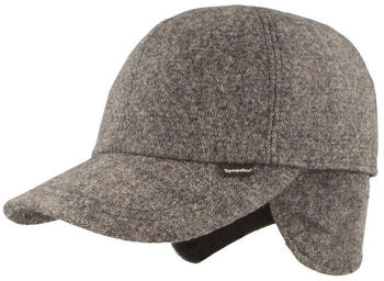Breiter Loden Baseball Cap blau meliert 5095U228