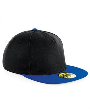 Beechfield Original Flat Peak Snapback Cap schwarz
