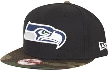 New Era 9Fifty Snapback Cap Seattle Seahawks schwarz camo