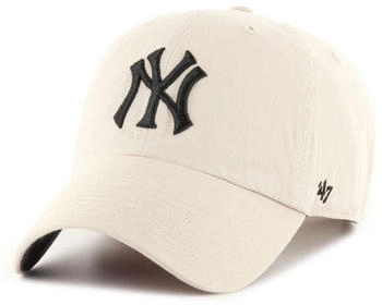 47 Brand Baseball Cap Ballpark CLEAN UP New York Yankees knochenfarben
