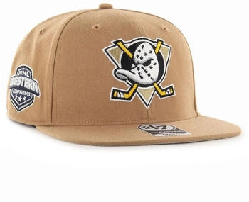 47 Brand Snapback Cap SURE SHOT Anaheim Ducks camel beige