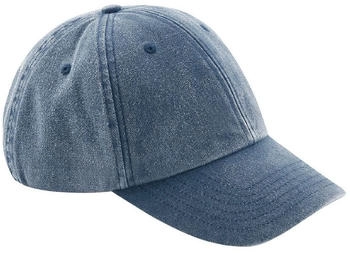 Beechfield Flach geschnittene Vintage Kappe hell jeansblau