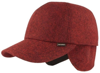 Breiter Baseball Cap Loden rotmeliert 5095t0604