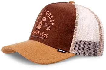 Djinns Trucker Cap HFT Lazy Barista beige braun creme