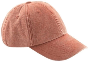 Beechfield Vintage Baseballkappe niedrig profil orange