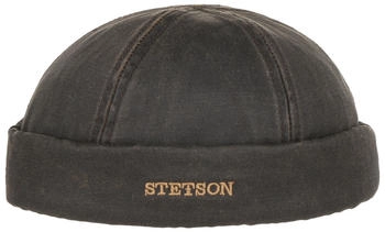 Stetson Docker Cap UV-Schutz Vintage-Look braun