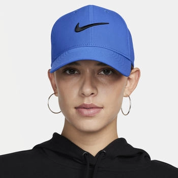 Nike Dri-FIT Club strukturierte Swoosh-Cap blau schwarz