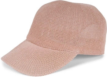 styleBREAKER Papierstroh Baseball Cap einfarbig verstellbar Metallschnalle