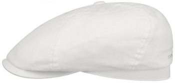Stetson Flatcap Baumwolltwill weiß