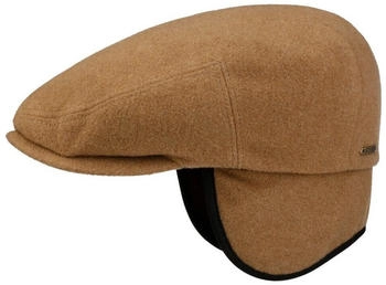 Stetson Wool Ohrenklappen Flatcap camel