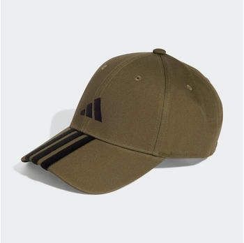 Adidas 3-Streifen New Logo Baseball Cap JP0386 olive strata schwarz