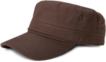 styleBREAKER Army Cap im Military Stil dunkelbraun