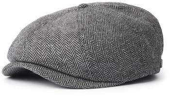 Brixton Cap BROOD grau schwarz Fischgrätmuster BRIMCAPBRO