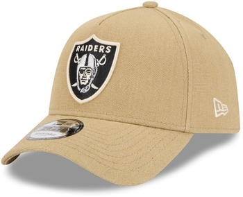 New Era A-Frame Trucker Leinen Cap Las Vegas Raiders beige