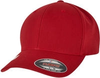 Flexfit Flex Cap "Flexfit Unisex Flexfit Wooly Combed Waterrepellent" rot