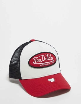 Von Dutch Trucker Cap BOSTON weiß rot