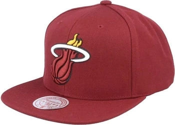 Mitchell & Ness NBA Team Ground Snapback Miami Heat maroon