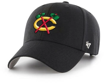 47 Brand MVP Cap Chicago Blackhawks H-MVP04WBV-BKD schwarz
