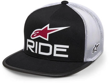 Alpinestars Original Logo Trucker Kappe schwarz weiß rot