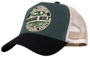 King Kerosin Trucker Cap Garage Built 1-St Nadelstreifen-Design