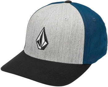 Volcom Full Stone Heather Flexfit Cap grau blau