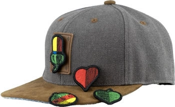 Bavarian Caps Uni Snapback Schafkopf Transformer grau
