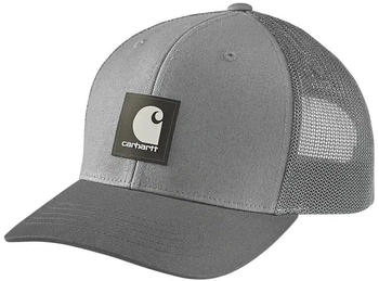 Carhartt Twill Mesh-Back Logo Patch Cap asphalt