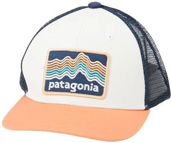 Patagonia K's Trucker Hat Ridge Rise Stripe COHO koralle