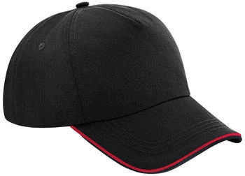 Beechfield Authentic Panel Cap B25c Piped Peak