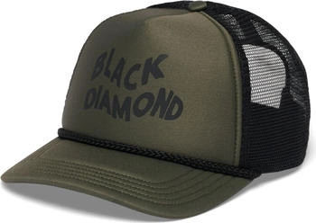 Black Diamond flat bill trucker hat tundra schwarz 9687