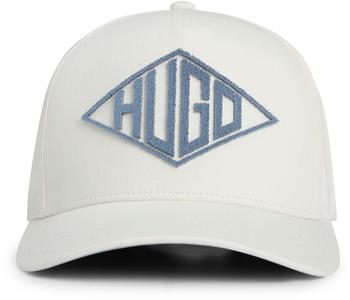 HUGO Cap aus Baumwoll-Twill mit geometrischem Logo - Style Marsel-Geo 50539552 Weiß ONESI