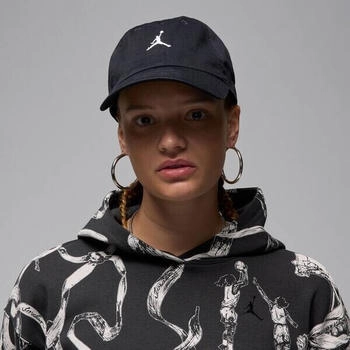 Nike Jordan Club Unstructured Curved-Bill Hat HQ1963 schwarz weiß