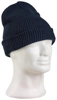 Mil Tec Rollstrickmütze blau
