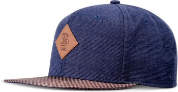 Djinns Snapback Cap Panel GlenCheck navy