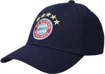 FC Bayern München Baseballcap Sterne Logo navy