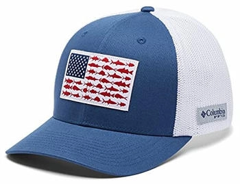 Columbia PFG Fish Flag Mesh Ball Cap weiß nachttier