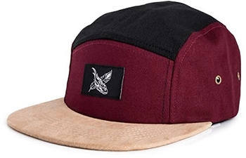 Blackskies Snapback Cap Port Elizabeth 5-Panel maroon-veloursleder