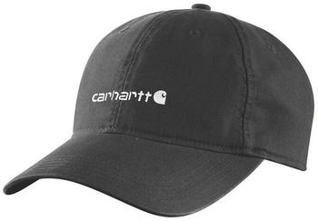 Carhartt Canvas Embroidered Graphic Kappe schwarz weiß