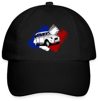 spreadshirt Citroën 2CV Ente Französische Flagge Baseballkappe schwarz