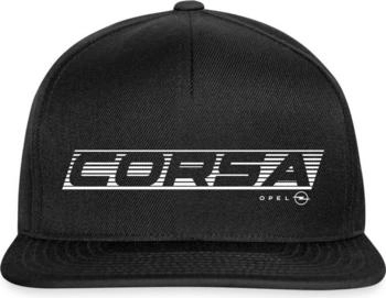 spreadshirt Opel Corsa Renn Logo Snapback Cap schwarz grau