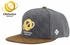 Bavarian Caps Oktoberfest Basecap dunkelgrau velours Snapbag Stickerei