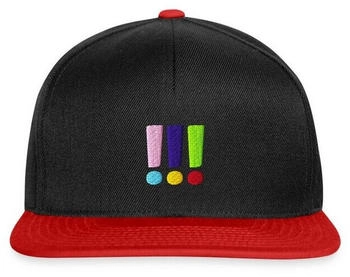 spreadshirt Die DREI Ausrufezeichen Logo Stick Snapback Cap schwarz