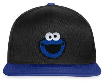 spreadshirt Sesamstraße Krümelmonster Stick Snapback Cap schwarz