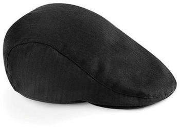 Beechfield Vintage Flat Cap Schwarz (BC626)