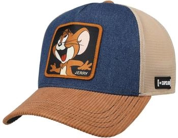 Capslab Premium Trucker Cap TOM JERRY Jerry blau beige