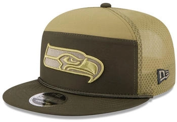 New Era 9Fifty Split Panel Snapback Cap SALUTE Seattle Seahawks