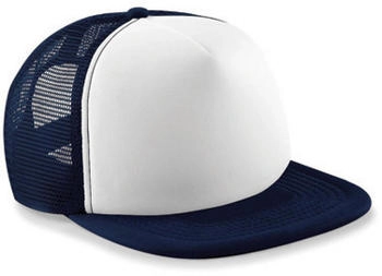 Beechfield Vintage Snapback Trucker Hip Hop Cap navy weiß
