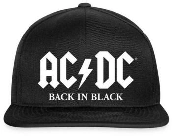 spreadshirt Back Black Logo Blitz Snapback Cap schwarz