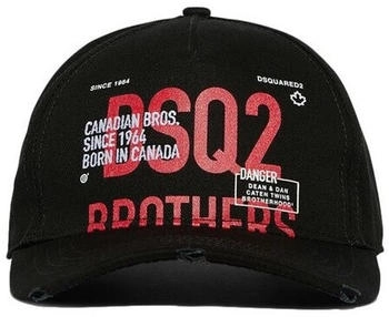 Dsquared2 Brothers Baseball Cap schwarz